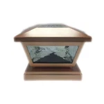 Outdoor Garden Set Of 12 Solar Pebbled Print Glass Frame Post Cap Smd Lig.... Fixed Price $229.95.