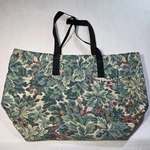 Vintage Look English Garden Floral Tapestry Large Tote Bag Nylon Handle. Fixed Price $24.00.