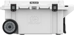 Pelican 80QT Elite Wheeled Cooler Bear Proof 10-DAY Ice White Bottle Opener. Fixed Price $550.00.