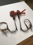 Vintage Buckingham Tree/pole Climbing Spikes Leather Padding 9107 3122 Adjustabl. Fixed Price $144.95.