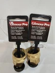 (2) Pipe Hose Connectors Brass Swivel Double Female 1/2 X 3/4-IN Gilmour Pro. Fixed Price $9.99.