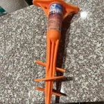 Strand Import Beach Anchor Umbrellas, Fishing Poles, Tent Stakes New -orange. Fixed Price $6.95.