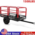 Atv Trailer Dump Cart Tow Behind For Lawn Mower Garden 1500LBS 22 Cu.ft. Fixed Price $376.99.