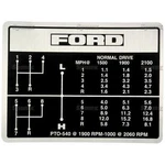Gear Shift Mph Decal Ford Tractor 8-SPEED 5000 5600 6600 6700 7000 7600 7700. Fixed Price $24.95.