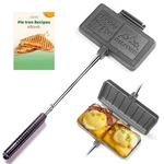 Double Cast Iron Pie Sandwich Maker Camping Campfire Cooking Tool. Fixed Price $63.95.