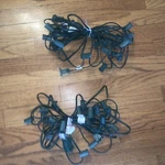 Set Of 2 Old Fashioned Long Strand Bulb Lights Perfect 4 Patio Umbrella. Fixed Price $35.00.