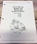Cub Cadet Models: LT1042 1045 1046 1050 Series 1000 J015 & After Parts Manual. Fixed Price $19.95.