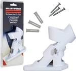 Aluminum Flagpole Bracket White Powder Coated 2-POSITION Holder With Ha. Fixed Price $23.30.