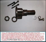 Tecumseh Flywheel Pto Extention 1" Shaft, Miller Welder 2E Work Light Generater. Fixed Price $79.99.