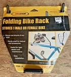 Racor Single Folding Bike Rack Wall Mount Black PSB-1R Space Saving Hanger. Fixed Price $29.50.