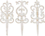 Vintage Cast Iron Garden Stakes - 3PCS Ornate Metal Plant For Yard Art,. Fixed Price $82.55.