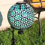 Cool Blooms Glass Gazing Ball With Solar Light - 10 Set Of 2 By Sunnydaze. Fixed Price $115.00.