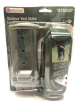 Utilitech 3 Outlet Ground Outdoor Yard Stake Plug - Holiday Lights. Fixed Price $19.99.
