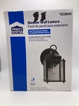 Project Source Clear Black Square Incandescent Wall Lantern. Fixed Price $5.50.