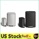 13 Gal + 2.6 Stainless Steel Trash Can Combo Set W/ Rear Handle,garbage. Fixed Price $112.99.