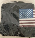 American Flag Usa Duffle Gym Bag Navy Blue Zip Top Patriotic Logo 90S New Nos. Fixed Price $23.95.