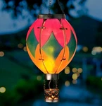 Regal Hot Air Balloon Solar Lantern Stripe Small 13514 Yard Garden Decor New. Fixed Price $47.45.