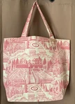 Upcycled Handmade Lined Pink English Garden Tote Bag. Fixed Price $24.95.
