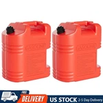 2PCS 5 Gallon Gas Can Storage Container No-spill With Visible Stripe. Fixed Price $57.99.