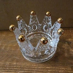 Vixdonos Votive Candle Holders Set Of 6 Crown Glass Tealight For Wedding, Party. Fixed Price $33.95.