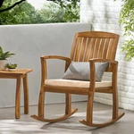Selma Teak Finish Acacia Rocking Chair With Cushion By Christopher Knight Home. Fixed Price $214.73.