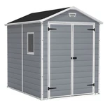 Keter 213413 Manor 6 X 8 Foot Resin All Weather Outdoor Tool Storage Shed, Grey. Fixed Price $769.99.