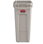 Rubbermaid 1971259 Slim Jim 15.8 Gallon Trash Container W/ Handles Beige. Fixed Price $46.89.
