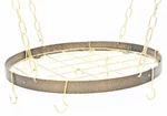 Rogar Round Pot Rack With Grid Hammered Bronze / Brass. Fixed Price $62.95.