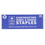 Easy Gardener Contractor Fabric And Staples 10" New Box Of 50. Fixed Price $20.00.