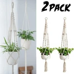 2 Pack Plant Hanger Flower Pot Holder Large Legs Macrame Jute 41 Inch Us. Fixed Price $12.34.