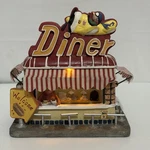 Vintage Collections Bird Feeder 50S Roadside Diner Solar Lights Rare. Fixed Price $19.95.