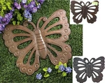 25" Cast Iron Butterfly Stepping Stone Or Wall Plaque ** Nib. Fixed Price $39.89.