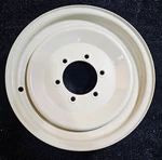 (qty 1) Carlisle Steel Non-reversible Off-white Ag Wheel Rim 16X6 6X152.4 1MM. Fixed Price $108.41.