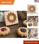 Safe & Creative 3D Baking Mold - Natural Wood Cookie Cutter For Diy Lovers. Fixed Price $23.99.