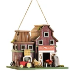 Gifts & Decor Country Farmstead Rustic Barnyard Wooden Bird House. Fixed Price $46.29.