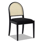 Pemberly Row Panama Curved Cane Side Chair Set Of 2 In Black Boucle. Fixed Price $573.53.