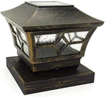 5-1/2 X Solar Post Cap Lights, Bronze, Metal And Glass, Outdoor Garden Yar. Fixed Price $61.95.