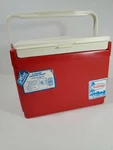 Vtg True Value 6 Qt Cooler W/ Storage Lid Red/white. Fixed Price $16.28.