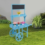 Flower Stand Plant Rack With Blackboard Pot Display Holder W/decor Wheels. Fixed Price $105.64.
