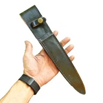 Fixed Blade Leather Sheath Holster Case Belt Loop For Double Edge Knife. Fixed Price $12.99.