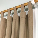 Made Usa Sunbrella Canvas Heather Beige #5476 Tab Curtain Drape 50" X 84". Fixed Price $99.00.