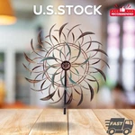 Large Metal Wind Spinner Outdoor 360 Degree Kinetic Garden Yard Decor. Fixed Price $50.00.