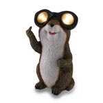 Zeckos Naughty Groundhog Solar Eyes Led Light Statue. Fixed Price $43.99.