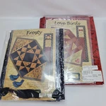 Patchwork Garden Table Mat Kits Frosty Love Birds Blue Red Winter Valentines New. Fixed Price $24.95.