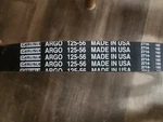 Argo Atv Drive Belt Part # 125-56 Bigfoot / Conquest Response. Fixed Price $150.00.