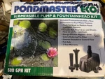 Danner Pondmaster Eco 590 Gph Pump Kit Model # 82435 For Water Gardens. Fixed Price $75.00.