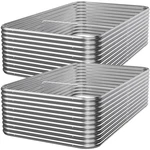Mostmahes 2 Pack Tall 8X4FT Galvanized Raised Garden Bed Outdoor Metal. Fixed Price $203.20.
