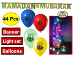 Ramadan Decor 44 Pcs String Light + Banner Balloons Islamic Gifts. Fixed Price $27.98.