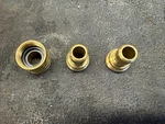 (1) Parker 1163-60 Brass Coupling (2) 1163-61 3/4" Threaded Garden Quick. Fixed Price $35.00.