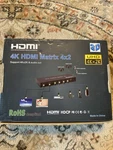 4K Hdmi Matrix 4X2 Splitter New-open Box Not Used Great Condition. Fixed Price $22.00.